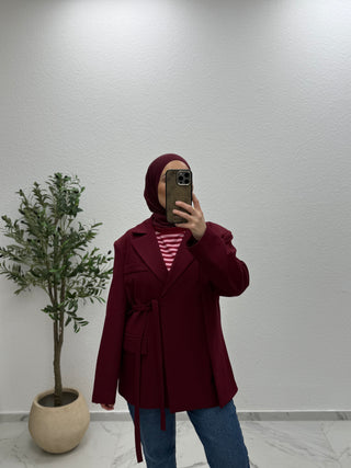OVERSIZE- BLAZER MIT BINDEGÜRTEL