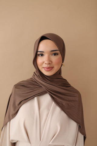 PREMIUM JERSEY HIJAB - MOCCA