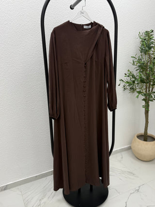 KLEID MIT SCHALDETAIL UND KNOPFDETAIL