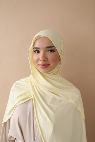 PREMIUM JERSEY HIJAB - BUTTERYELLOW