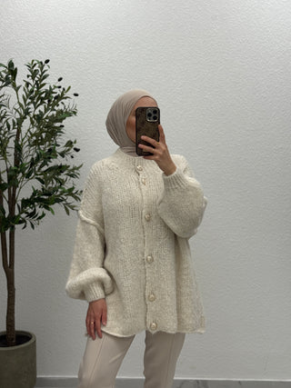 Bouclé-Cardigan