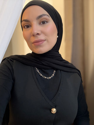 PREMIUM JERSEY HIJAB - BLACK