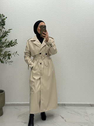 MIRA - TRENCHCOAT AUS LEDER