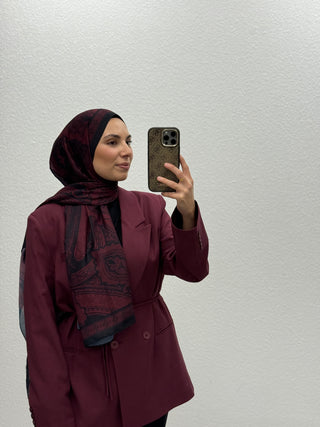 LINA - HIJAB BURGUNDY