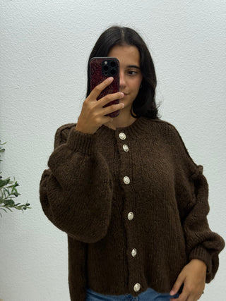 BOUCLÈ CARDIGAN - KURZ