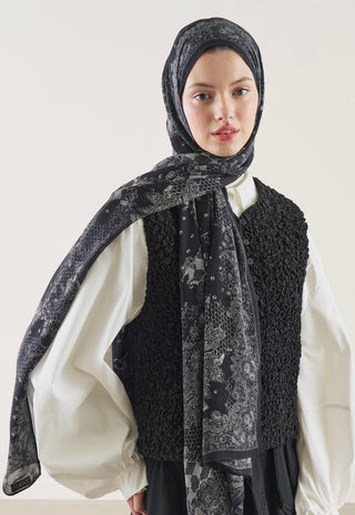 FRESHSCARFS - Floral Lace Pattern Rami Hijab