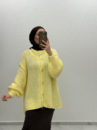 Bouclé-Cardigan