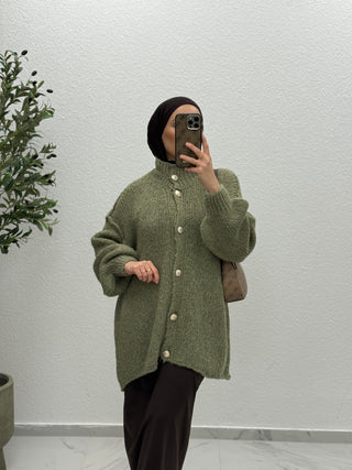 Bouclé-Cardigan