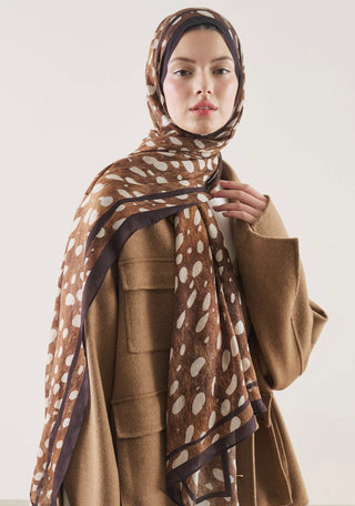 FRESHSCARFS - Wild Fawn Pattern Rami Hijab