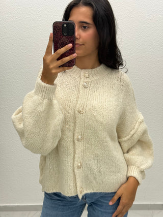 BOUCLÈ CARDIGAN - KURZ
