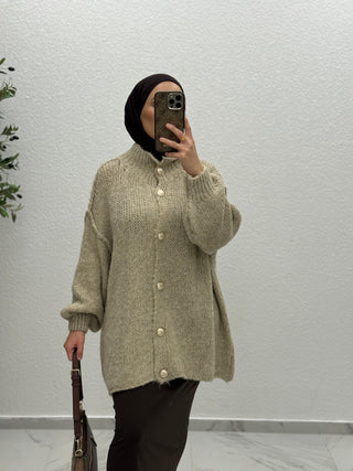 Bouclé-Cardigan