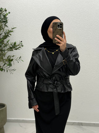 HİLAL - JACKE AUS KUNSTLEDER