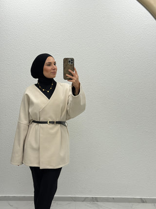 ELINA - JACKE MIT GÜRTEL