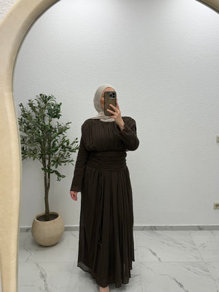 KLEID MIT DRAPIERTER TAILLE