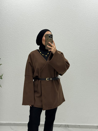 ELINA - JACKE MIT GÜRTEL