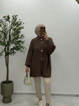 Bouclé-Cardigan