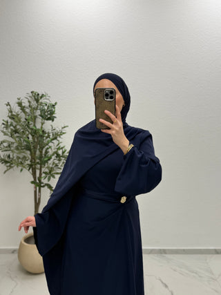 KLEID MIT CAPE DETAIL