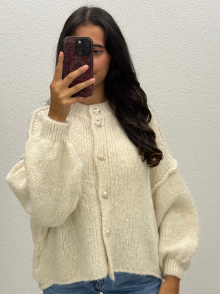 BOUCLÈ CARDIGAN - KURZ