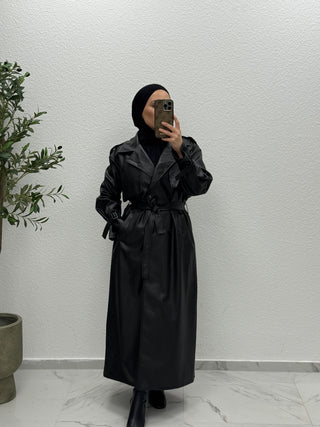 MIRA - TRENCHCOAT AUS LEDER