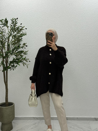 Bouclé-Cardigan