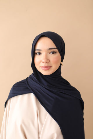 PREMIUM JERSEY HIJAB - NAVY