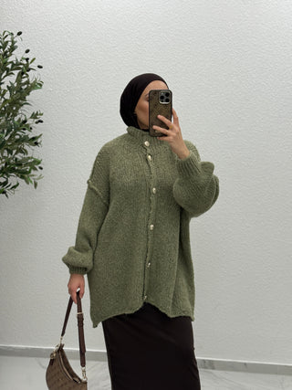 Bouclé-Cardigan