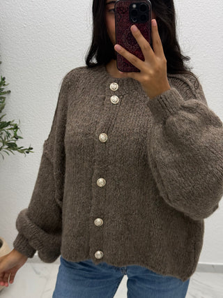 BOUCLÈ CARDIGAN - KURZ