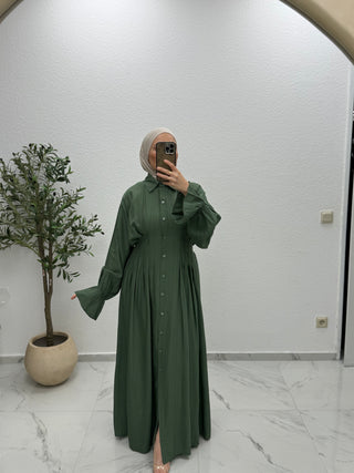 MAXIKLEID MIT KNOPFDETAIL
