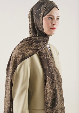 FRESHSCARFS - Floral Lace Pattern Rami Hijab