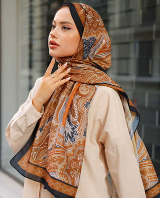 LINA - HIJAB BLACK CARAMELL