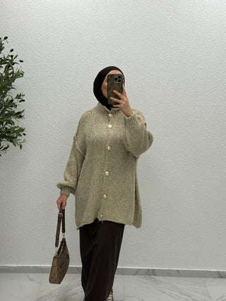 Bouclé-Cardigan