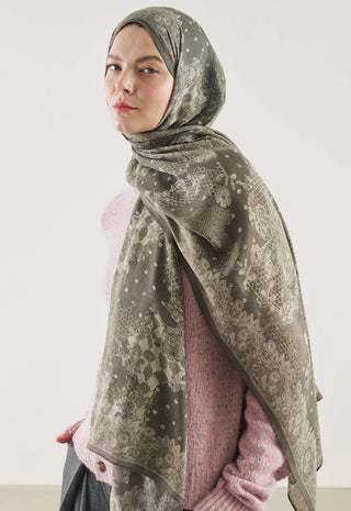 FRESHSCARFS - Floral Lace Pattern Rami Hijab