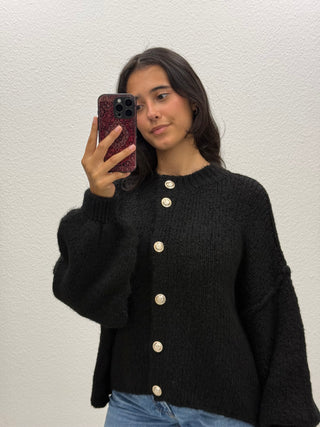 BOUCLÈ CARDIGAN - KURZ