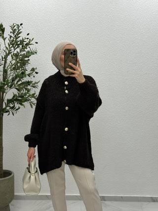 Bouclé-Cardigan