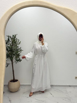 KLEID MIT BALLONÄRMELN