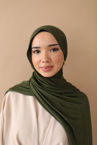 PREMIUM JERSEY HIJAB - KHAKI