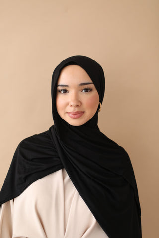 PREMIUM JERSEY HIJAB - BLACK