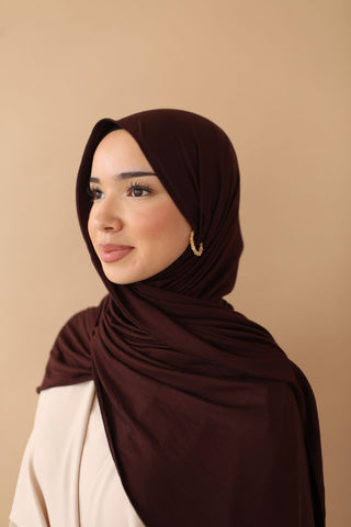 PREMIUM JERSEY HIJAB - DARK BURGUNDY