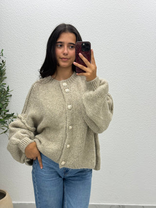 BOUCLÈ CARDIGAN - KURZ
