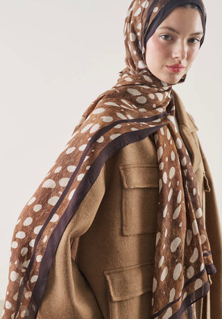 FRESHSCARFS - Wild Fawn Pattern Rami Hijab