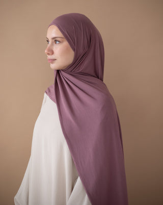 PREMIUM JERSEY HIJAB - DUSTY ROSE