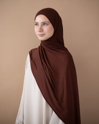 PREMIUM JERSEY HIJAB - BROWN