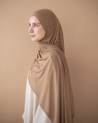 PREMIUM JERSEY HIJAB - LATTE