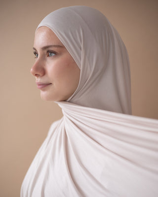 PREMIUM JERSEY HIJAB - ECRU
