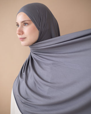 PREMIUM JERSEY HIJAB - GREY