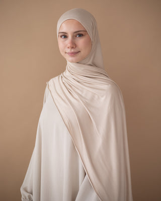 PREMIUM JERSEY HIJAB - BEIGE