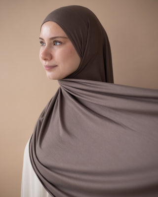 PREMIUM JERSEY HIJAB - TAUPE