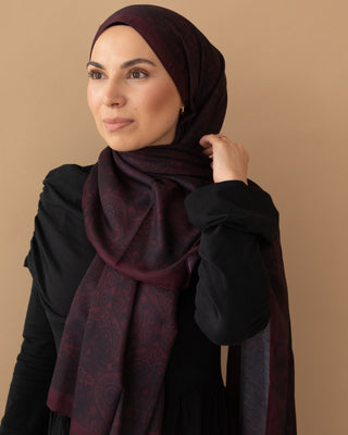 ALICE - HIJAB DARK BURGUNDY